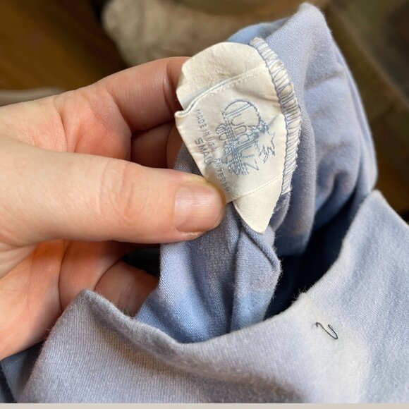 Luna Luz Off-Shoulder Blue Midi Dress - Size S - Picture 7 of 8